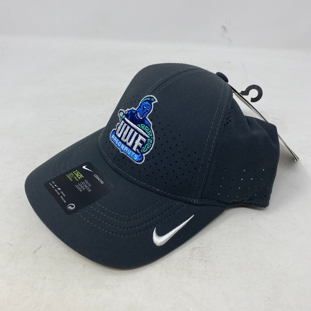 Nike UWF Argonauts Golf Cap Hat Black Adjustable Light Black Youth Sideline OSFM